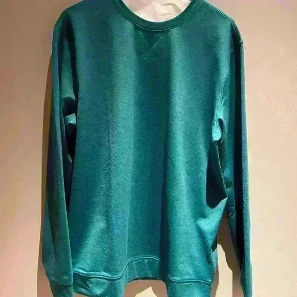 Puma Cloudspun Heather Green Crewneck Golf L/S top Wm Sz M - Picture 1 of 8